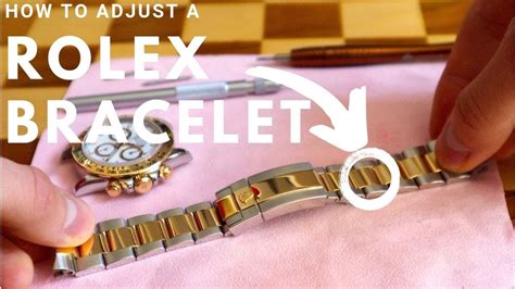 adjust rolex band|removing links from rolex.